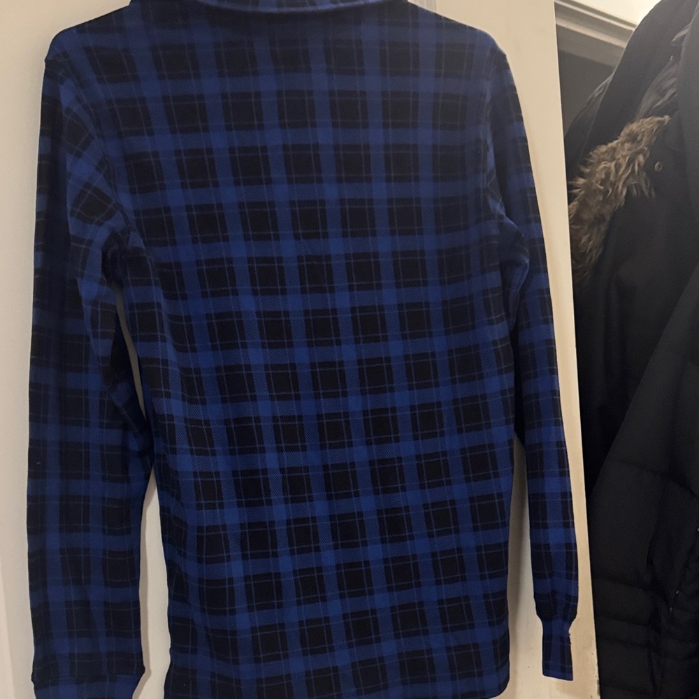 Polo by Ralph Lauren Black and Blue Checkered Sweatshirt - Picture 5 of 5